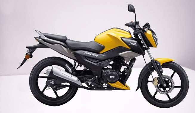 TVS Raider 125 yellow